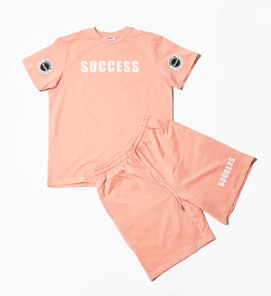 Pink Success Shorts Set TShirt