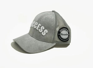 Gray Suede Trucker Hat