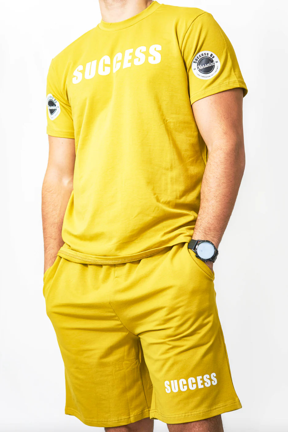 Gold Success Shorts Set TShirt